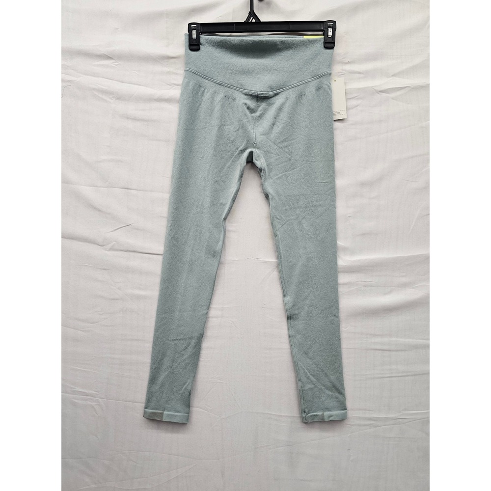 All in Motion Womens High Rise Leggings Green Modal Blend Athletic Size Large
